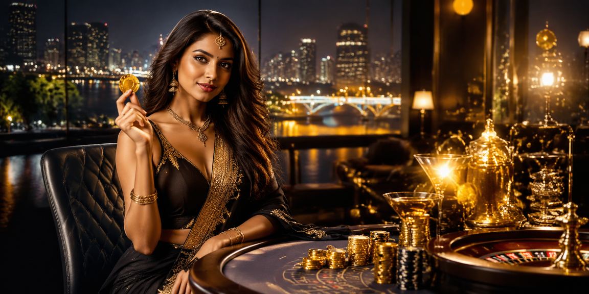 Ahmedabad riverfront evening with mobile casino players